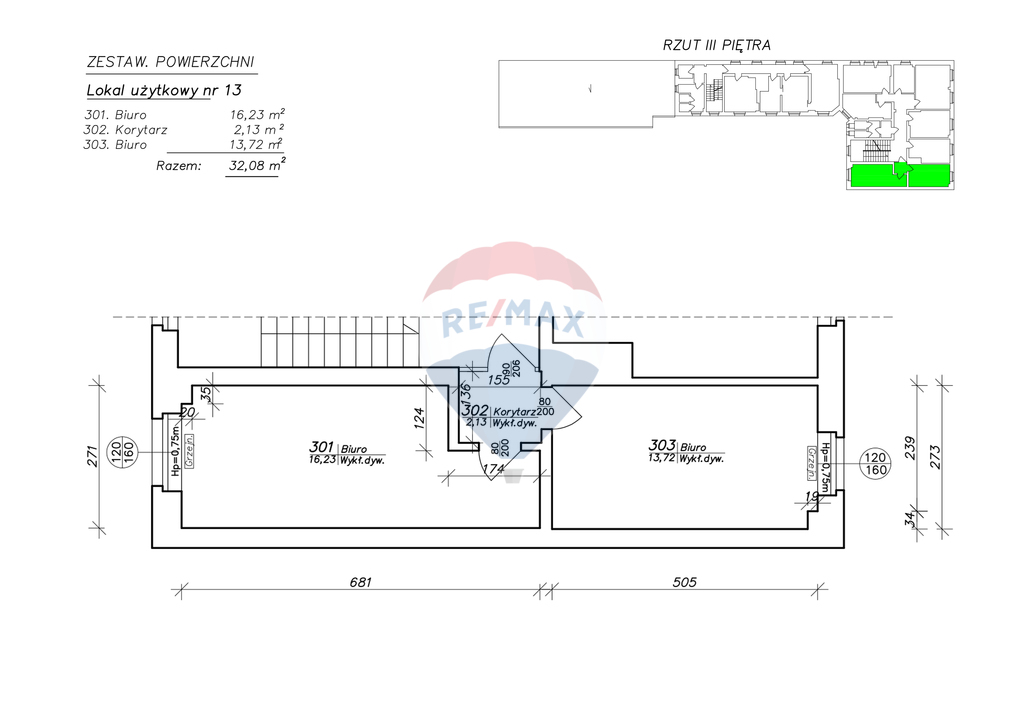 Lokal biurowy 32,08 m2 na III piętrze biurowca! (5)