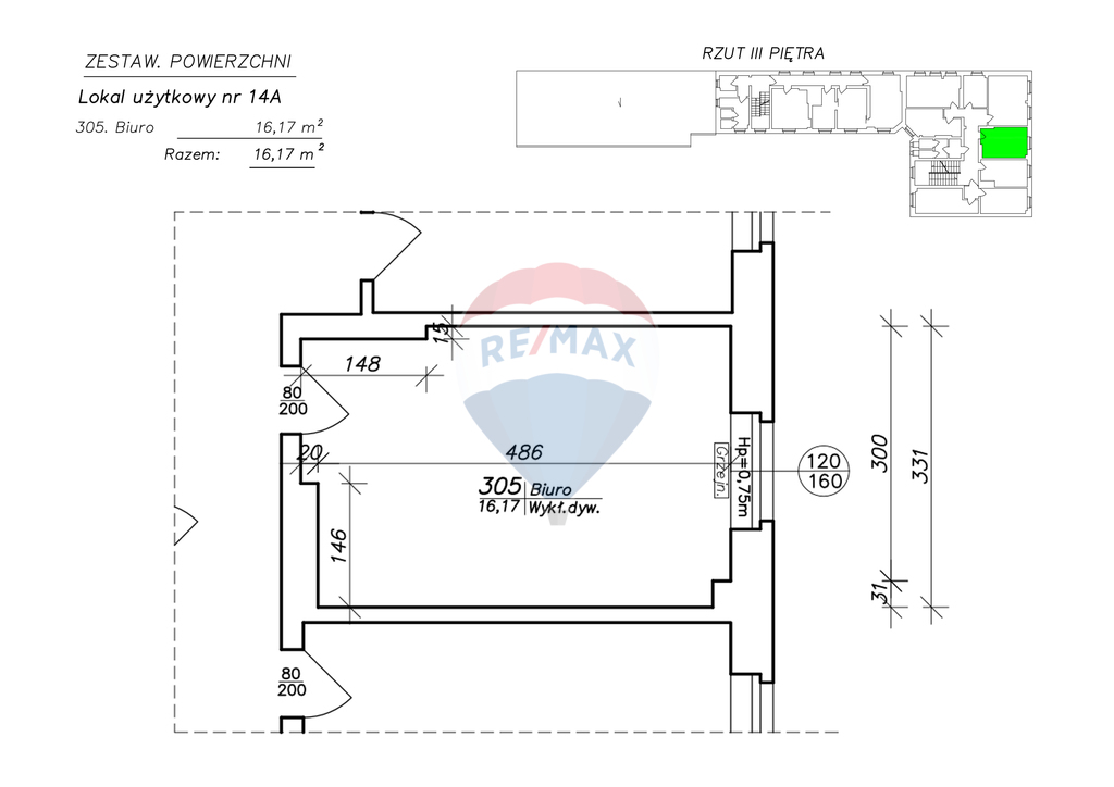 Lokal biurowy 16,17 m2 na III piętrze biurowca! (4)