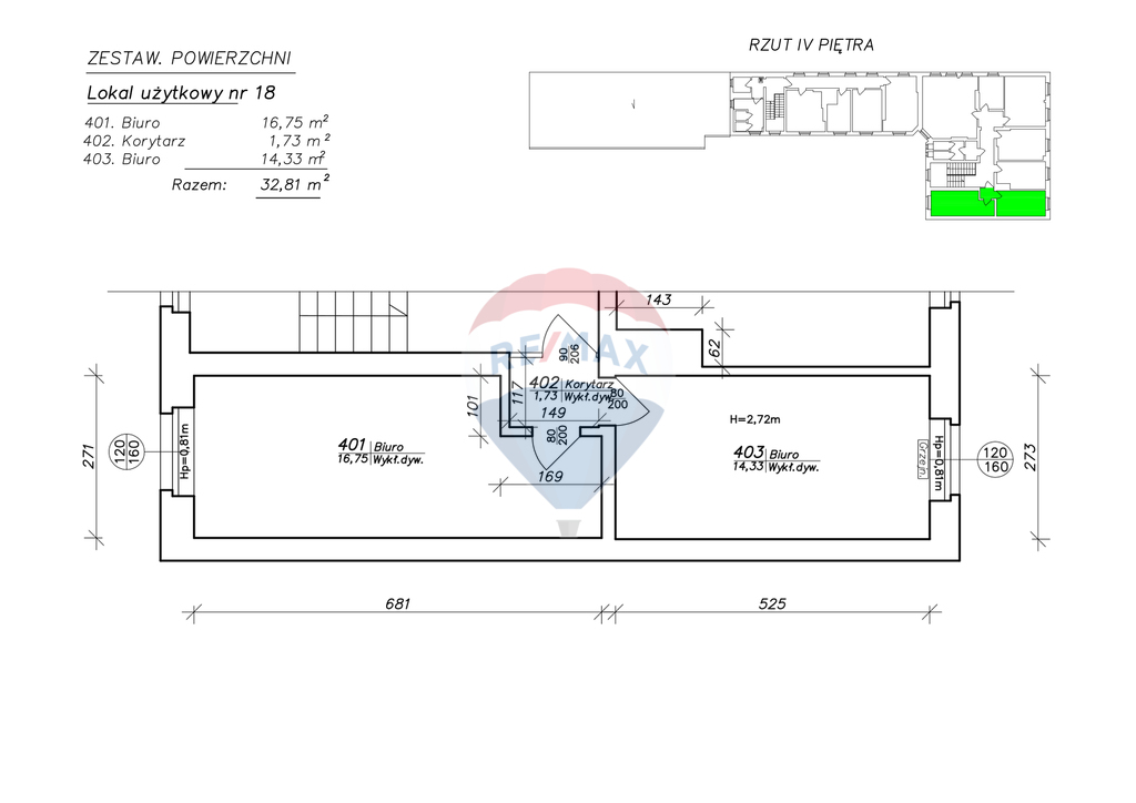 Lokal biurowy 32,81 m2 na IV piętrze biurowca! (4)