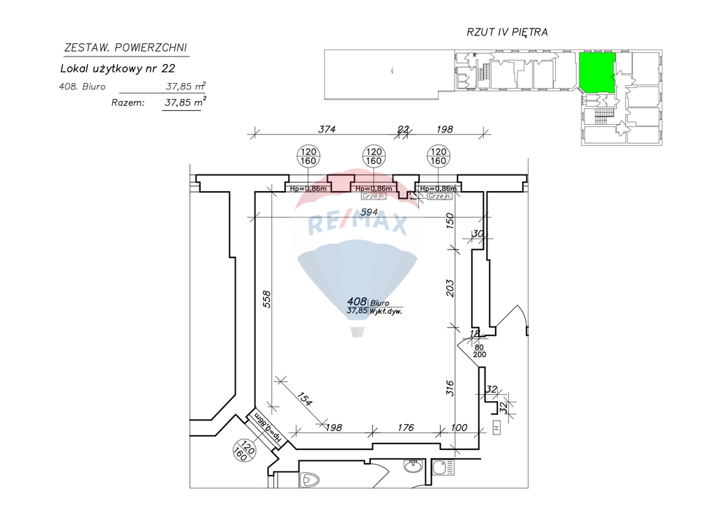 Lokal biurowy 37,85 m2 na IV piętrze biurowca! (6)