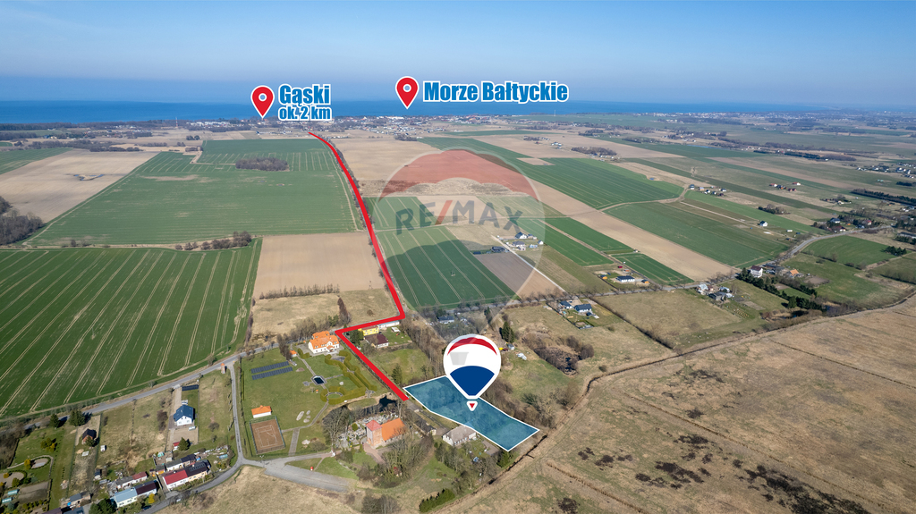 Piękna działka ze stawem, 3 km od morza: Śmiechów (1)