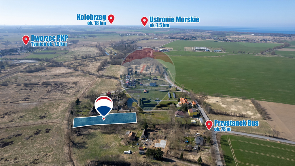 Piękna działka ze stawem, 3 km od morza: Śmiechów (2)