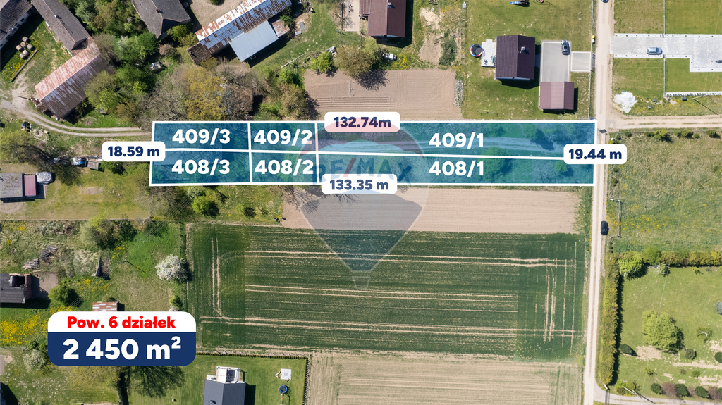 Działka 2450 m² | Media |  Malechowo (4)
