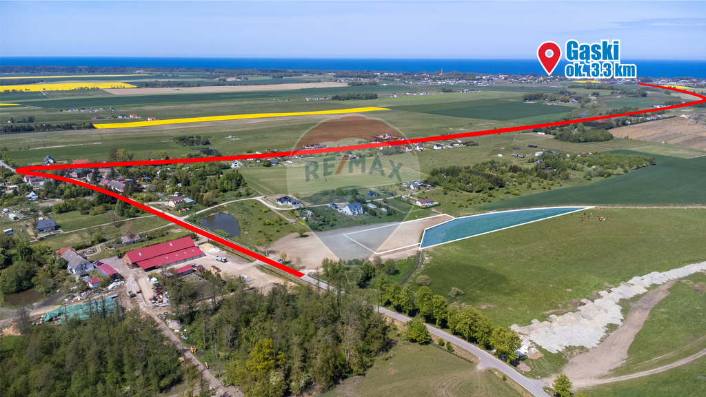 Działka na sprzedaż – 6452 m², Śmiechów k. Gąsek (1)