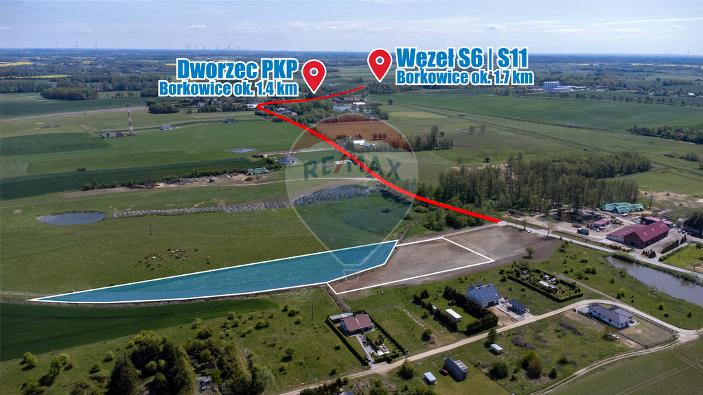 Działka na sprzedaż – 6452 m², Śmiechów k. Gąsek (6)