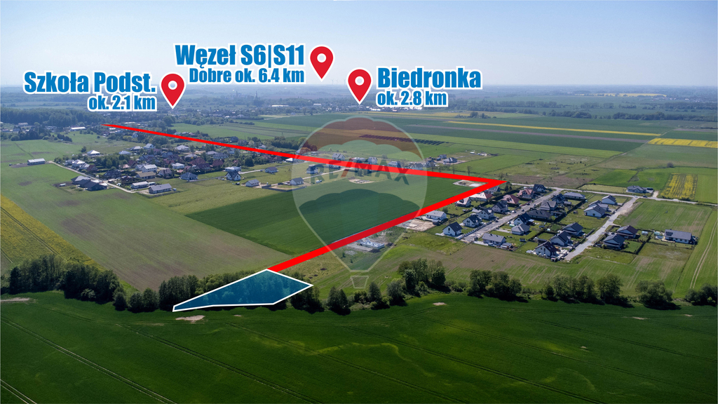 Działka z WZ o pow. 2414 m2 w Mścicach! (2)