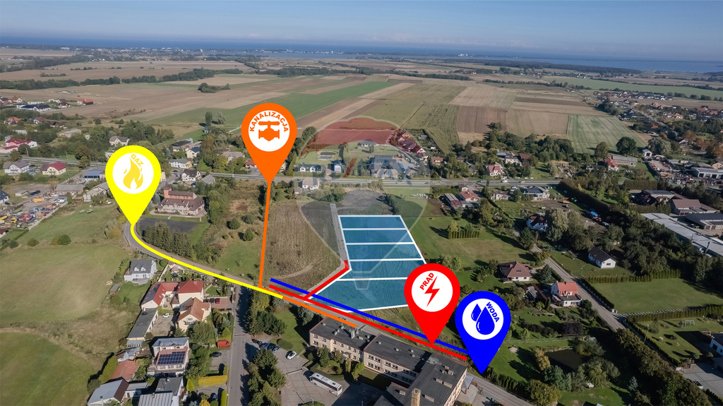 Działki budowlane w Mścicach blisko Mielna!!! (1)