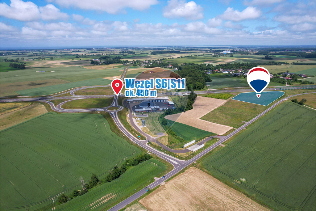 Działka inwestycyjna przy węźle drogi S6/S11! (7)