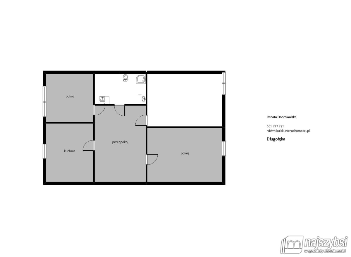 Nowogard-  3 pokojowe mieszkanie bezczynszowe  (18)