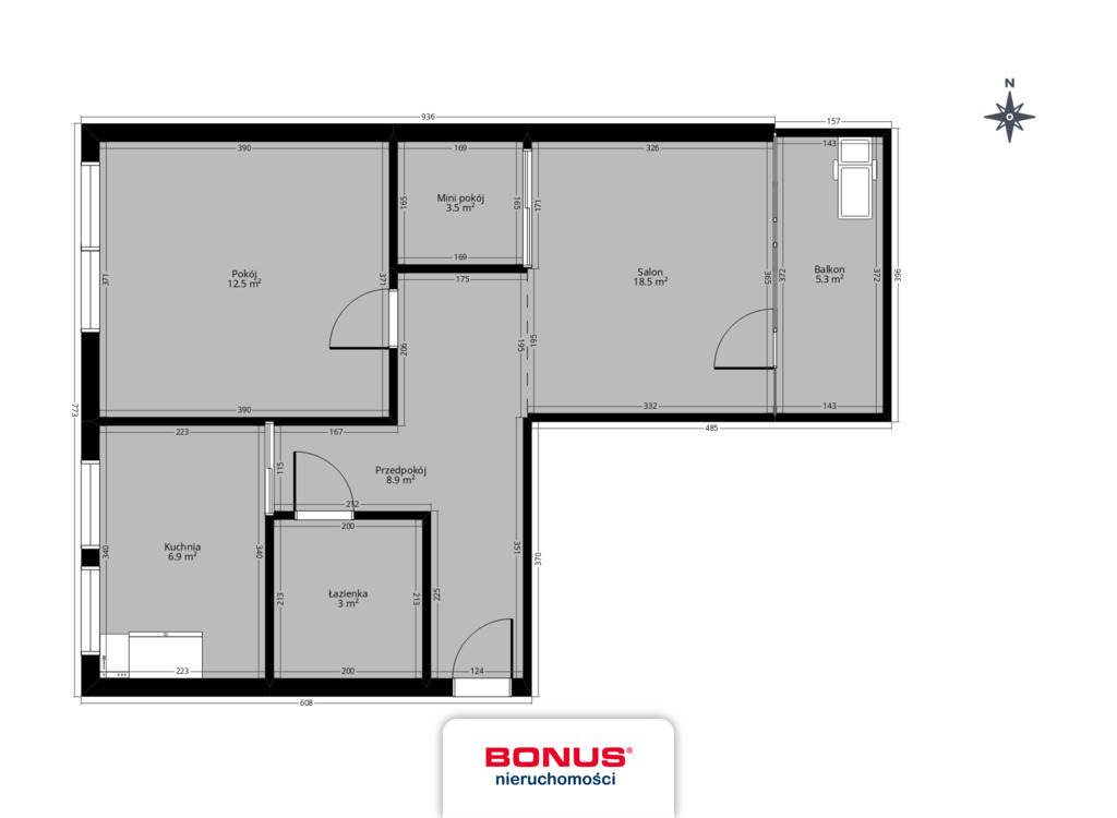 Super 3 pokoje 53,3m2 Bukowe (2)