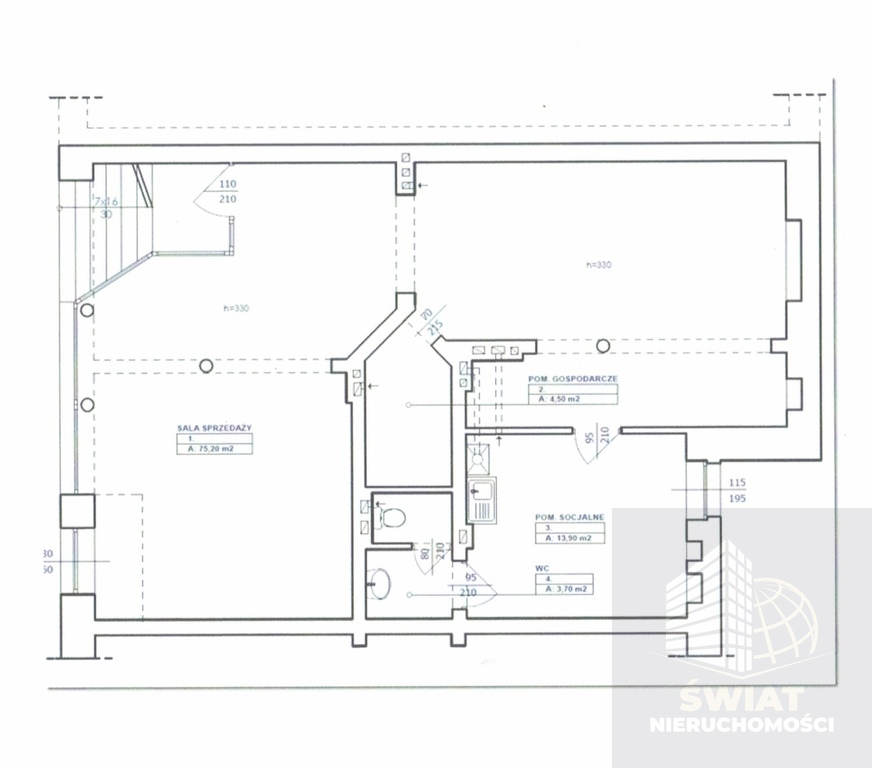 Lokal na wynajem  97,3 m2 w centrum miasta (2)