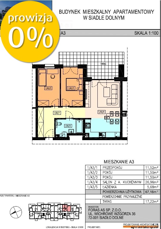Siadło Dolne apartament 3 pokojowy taras 17m2! (2)