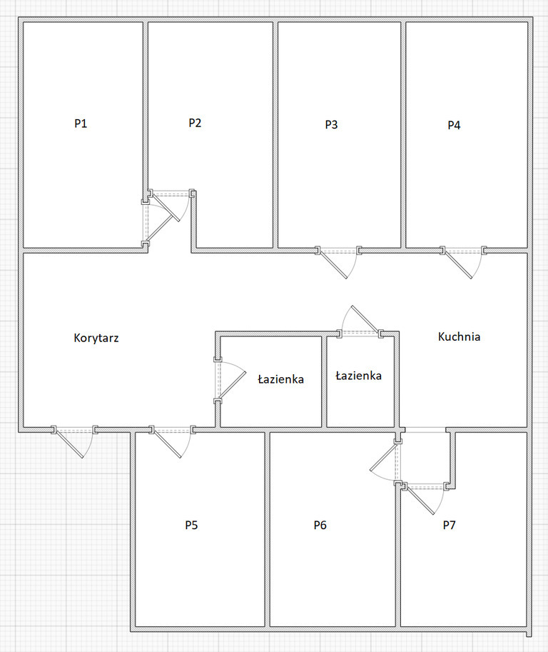 7 pokoi | 2 piętro | 143m² | ul. Narutowicza (12)