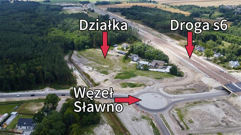 Działka usługowa na sprzedaż – przy S6, Sławno! (1)