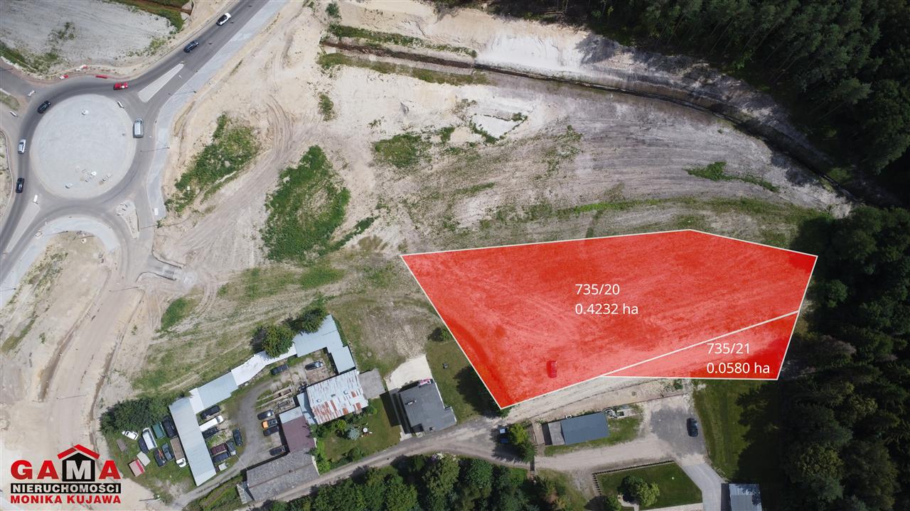 Działka usługowa na sprzedaż – przy S6, Sławno! (2)