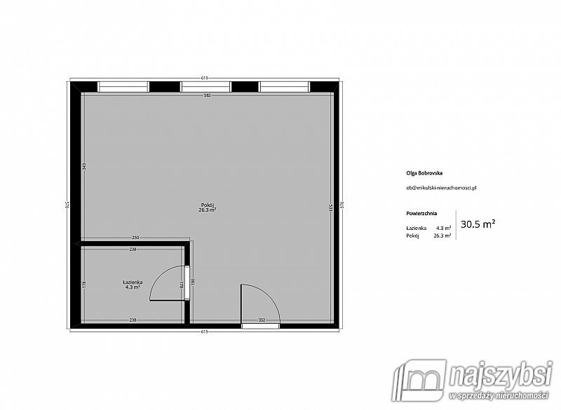 Kawalerka na wynajem (czynsz w cenie najmu)  (7)