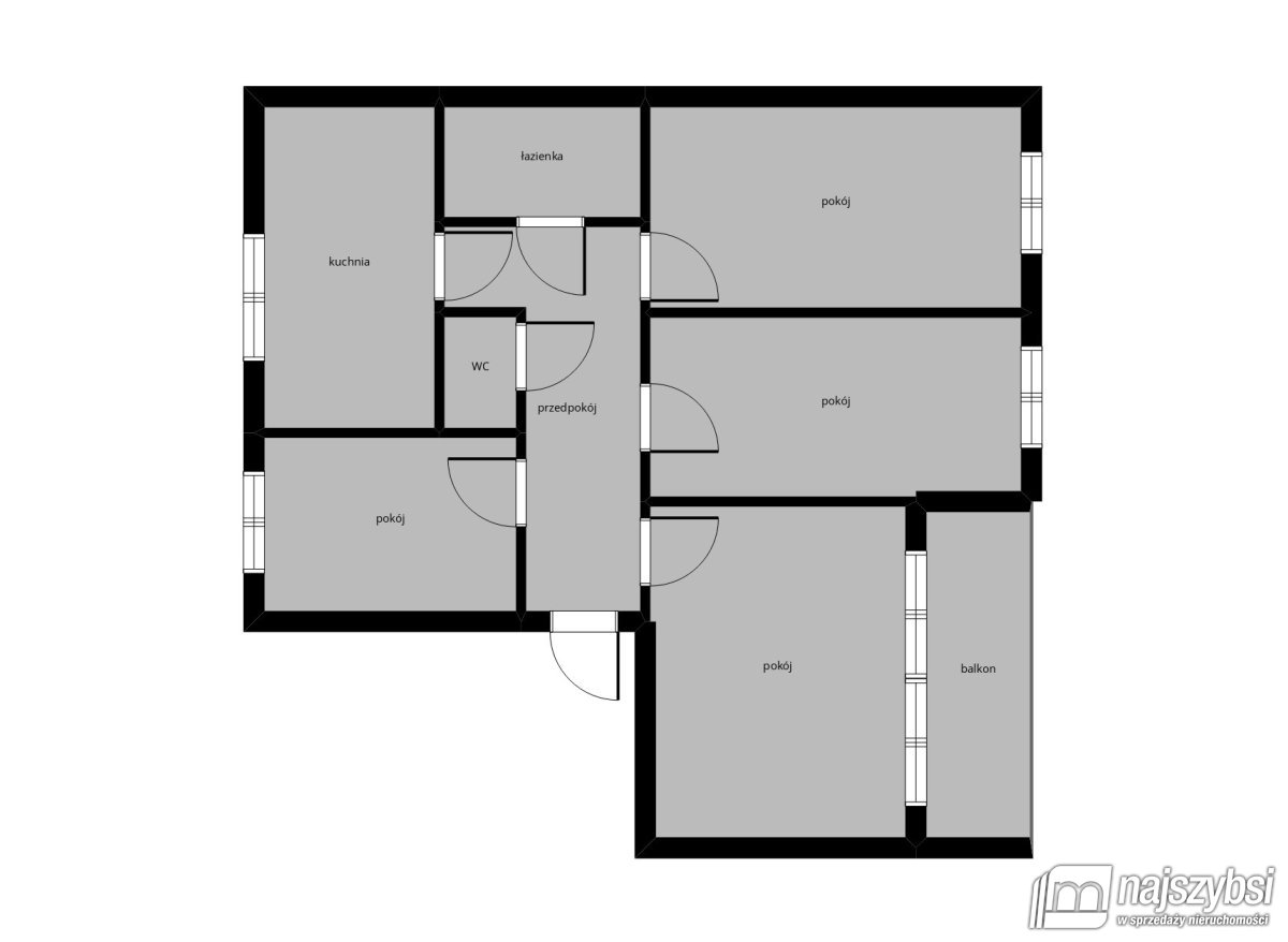 STARGARD - Sucharskiego - 4 pokoje + balkon (25)