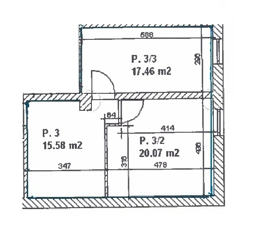 Lokal 54 m2, 3 pomieszczenia! (4)