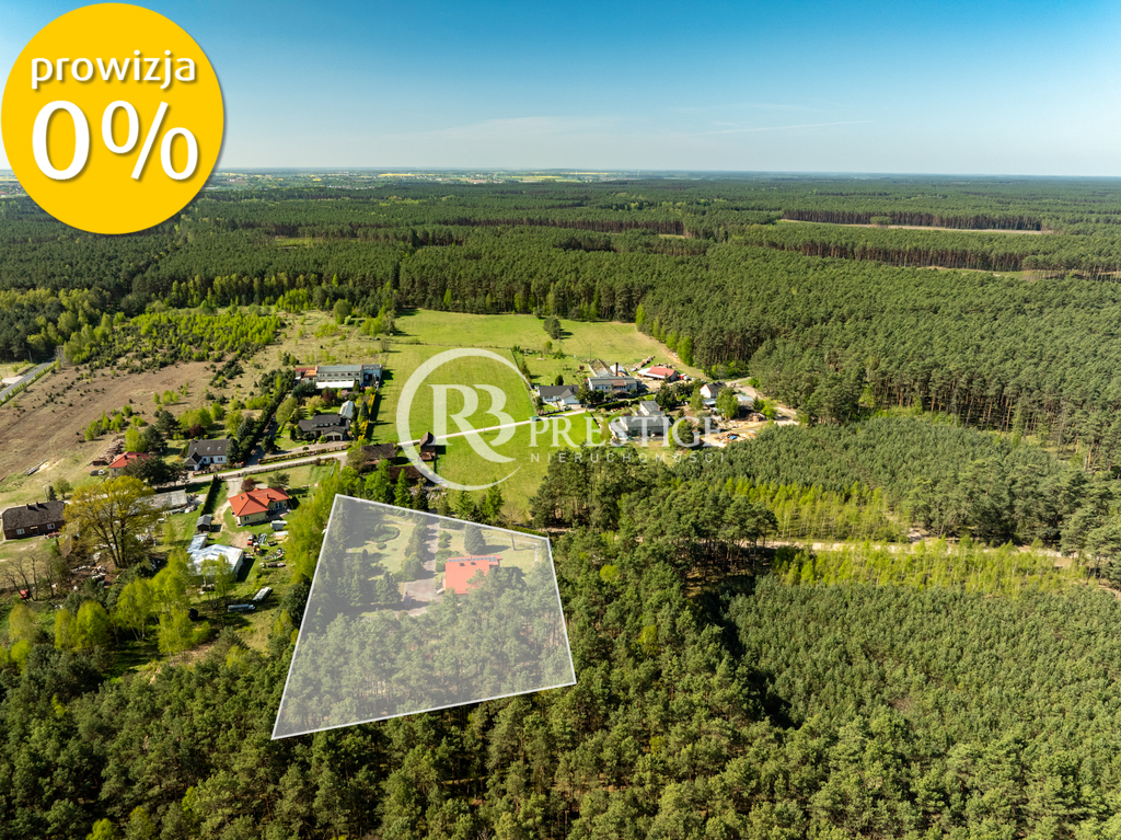Dom z prywatnym lasem Obelzanki gm. Wronki (1)