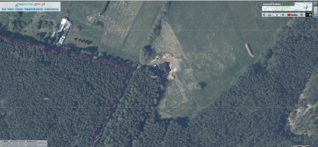 Działka Wołczkowo 1063 m2,las (2)