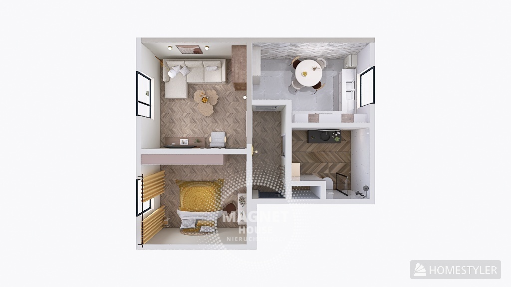 2 pokoje z ogródkiem | Krąpiel k. Stargardu (8)