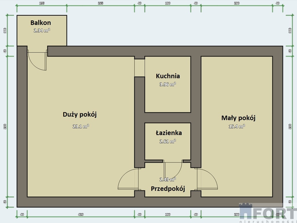 Centrum* 2 pok *ogrzew. miejsk.* balkon* 1 piętro (8)