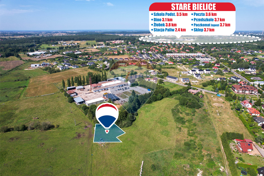 Działka rolno-budowlana z WZ – Nowe Bielice (2)
