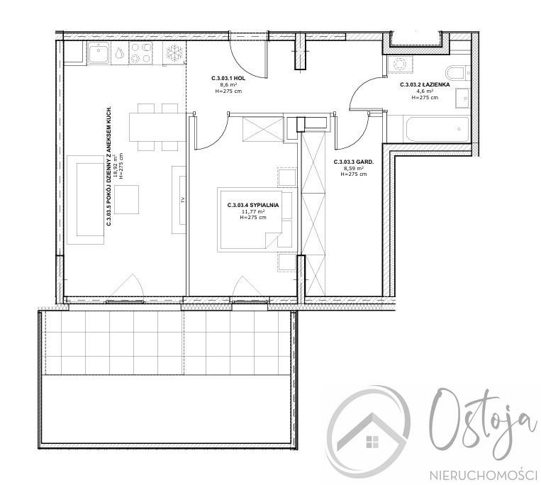 2 Pokoje I Garderoba I Taras i ogród I Łasztownia (10)