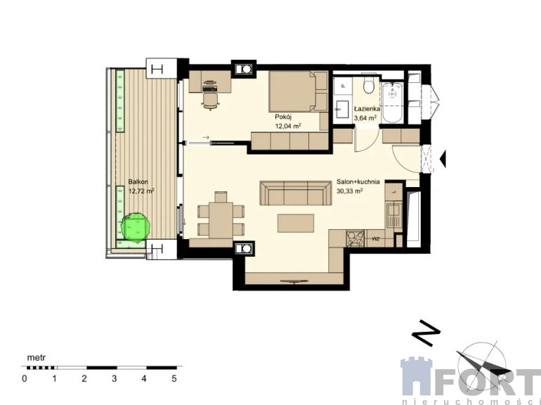 Sky Garden - 2 pokoje, loggia, pd-wsch (3)