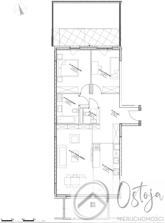 3 Pokoje I Taras, ogródek i balkon I Łasztownia (10)