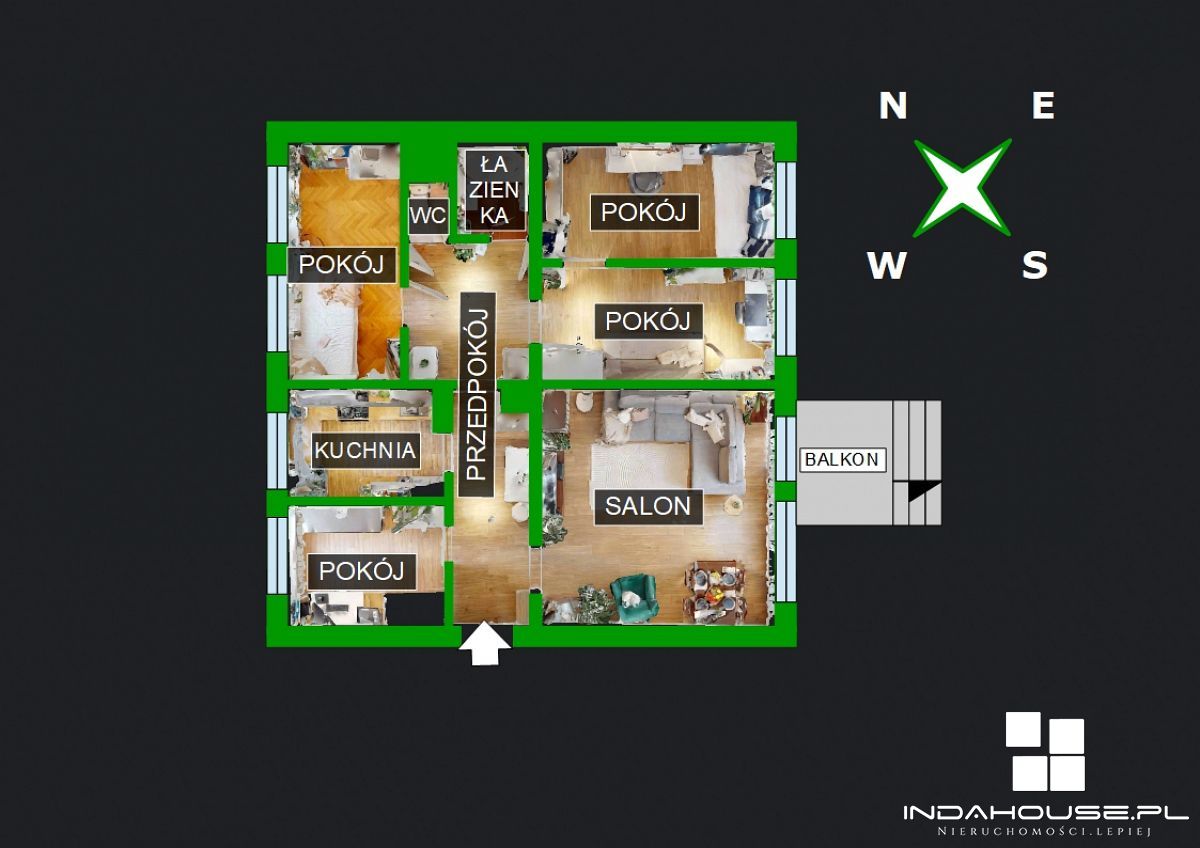 Mieszkanie na parterze. Balkon, ogródek. Przylesie (13)