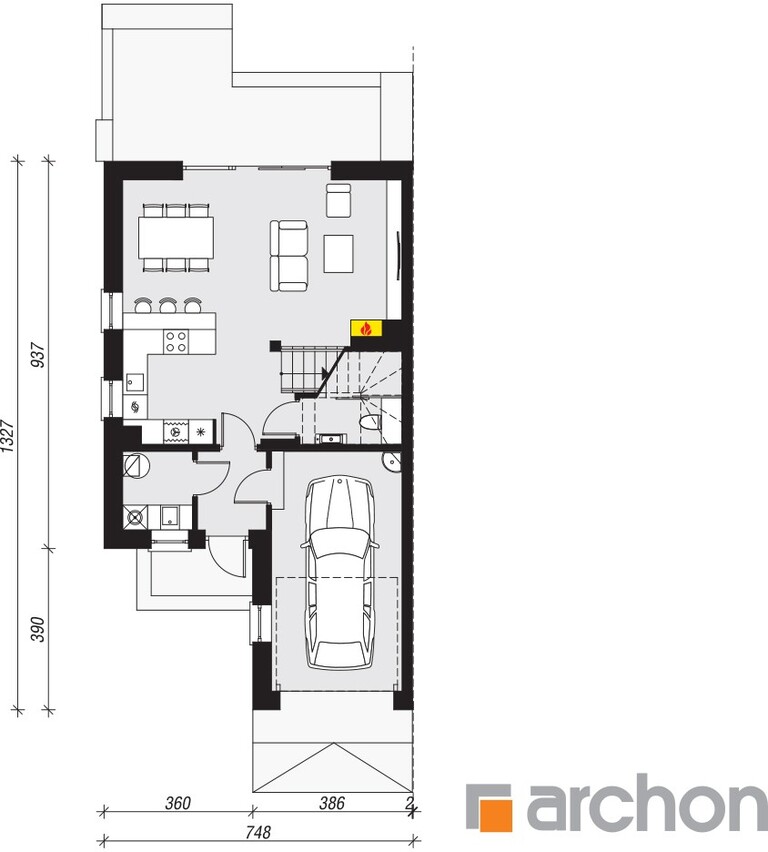 Nowa Cena - Nowoczesny bliźniak w Tatyni pod lasem (6)