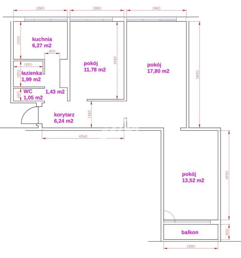 3-pok mieszkanie, balkon - z dużym potencjałem (2)
