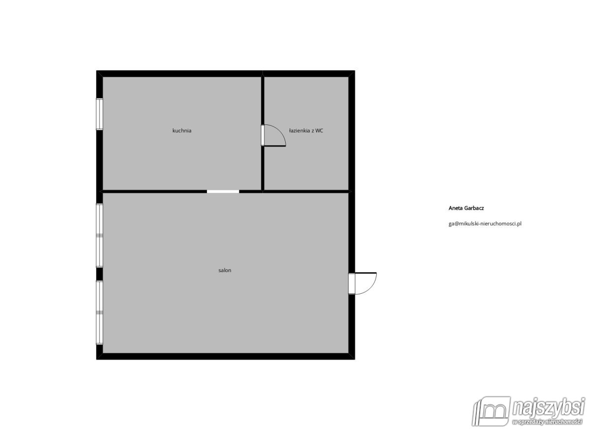 Mokrzyca Wielka- kawalerka w dobrej cenie (9)
