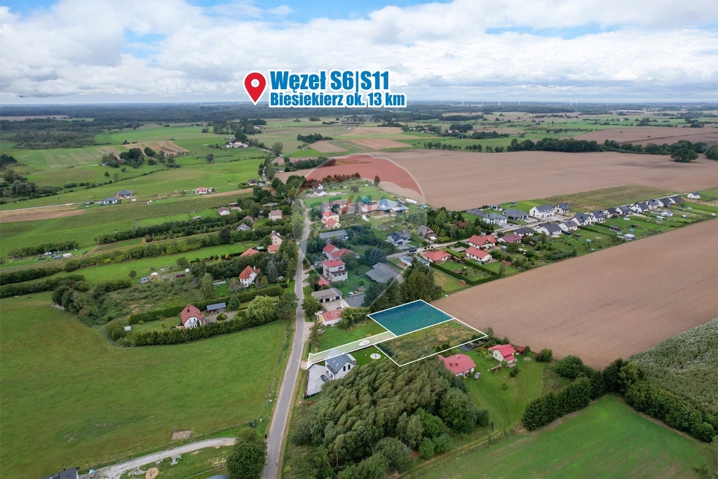 działka z wydanymi WZ w Biesiekierzu (2)