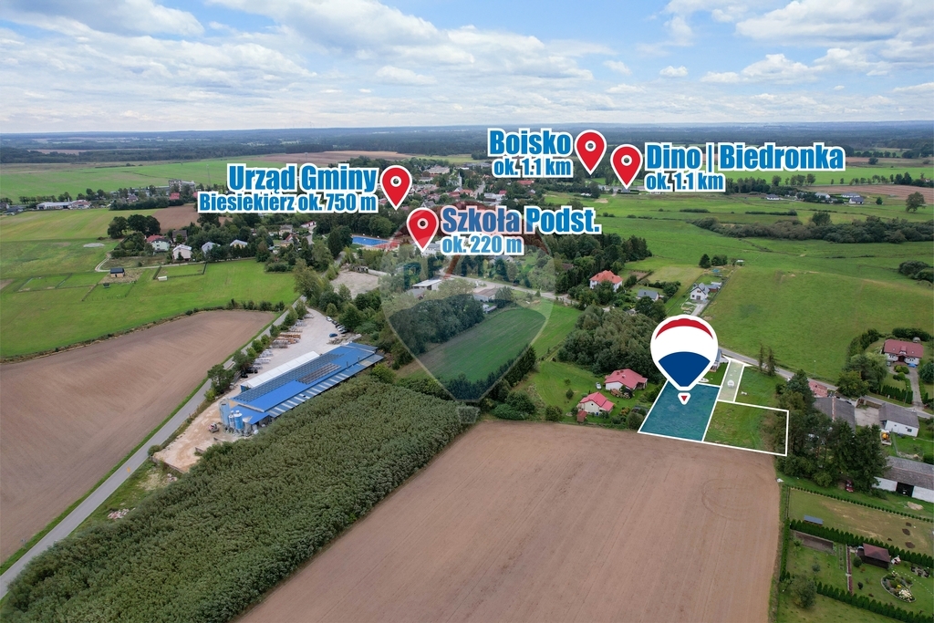 Biesiekierz, działka z wydanymi warunkami zabudowy (1)