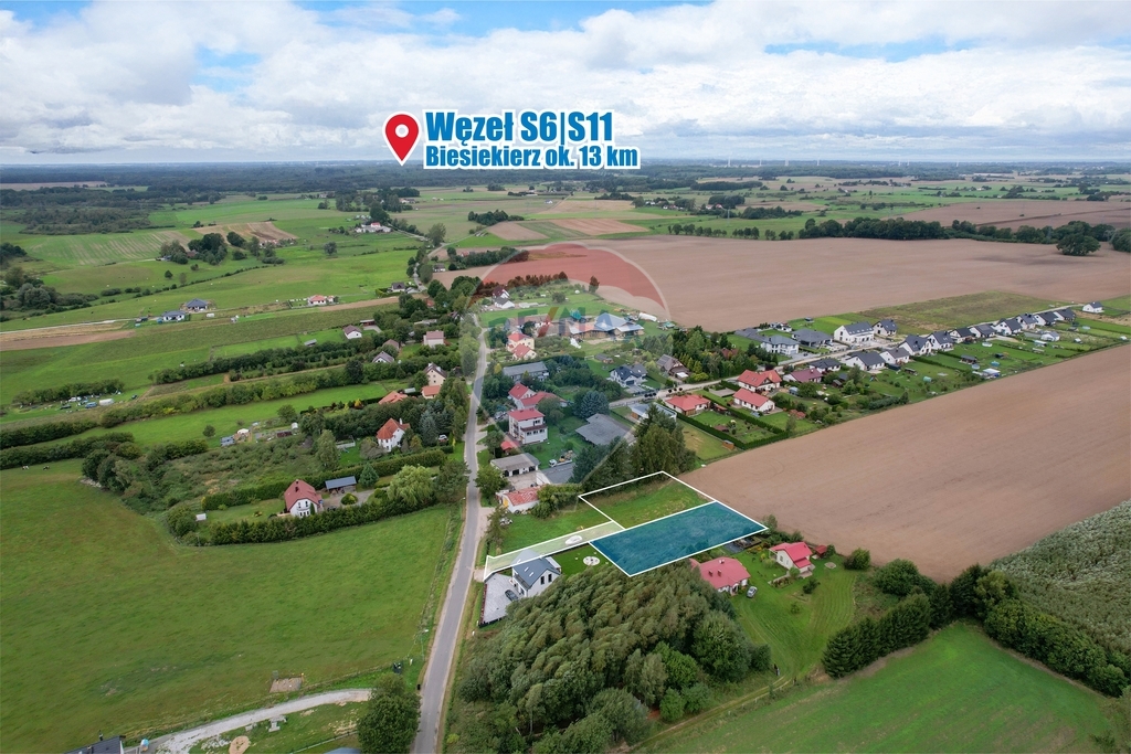 Biesiekierz, działka z wydanymi warunkami zabudowy (2)