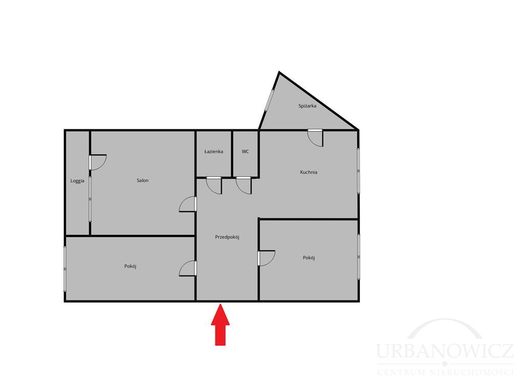 3 pokojowe na I piętrze, duża loggia, Staszica ! (12)