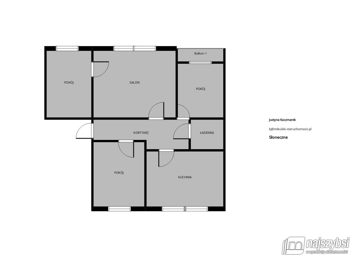 Pyrzyce - 4 pokoje 56,43 m2. (21)