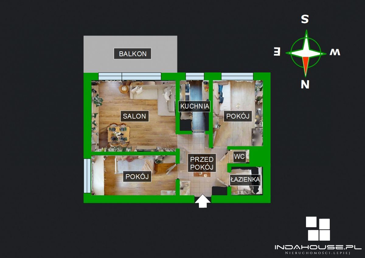 Dwustronne 3 pokojowe. Loggia. Winda. Przylesie. (13)