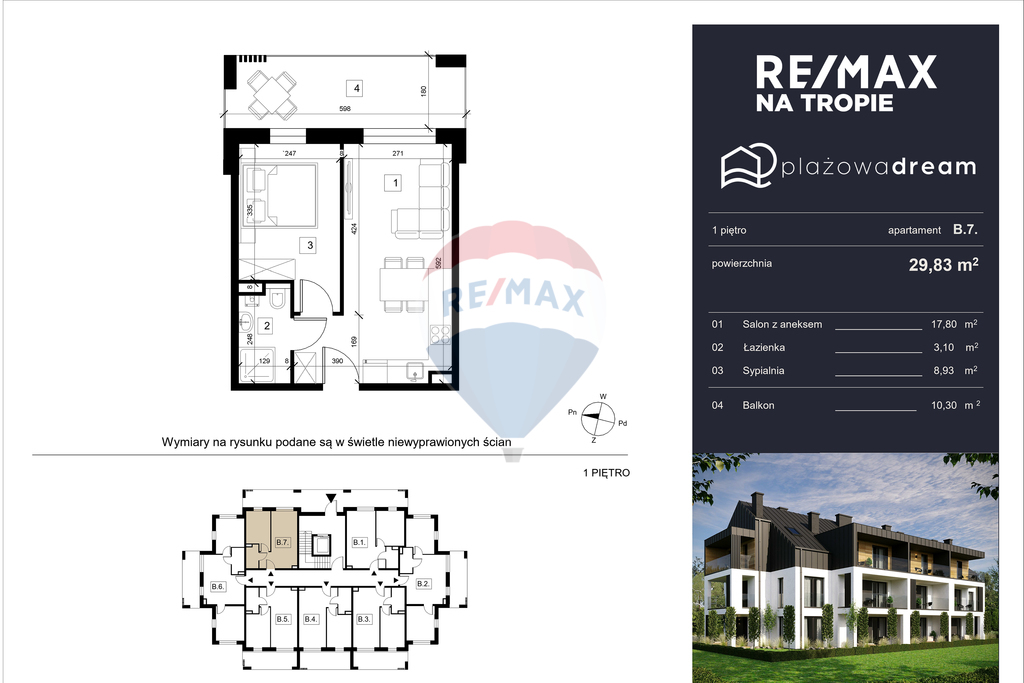 Plażowa Dream: apartament 400m od morza (B7) (6)