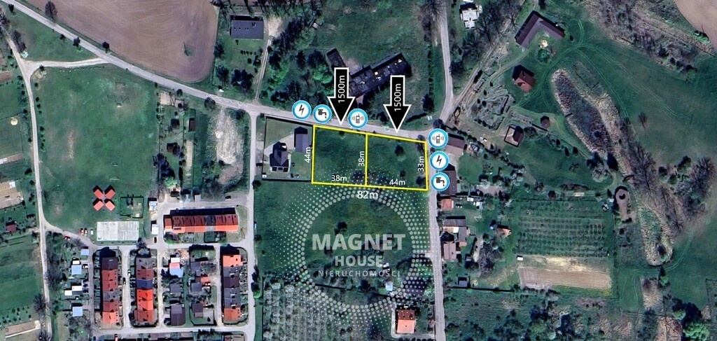 Działki w Gogolicach 1500m – media przy drodze (2)