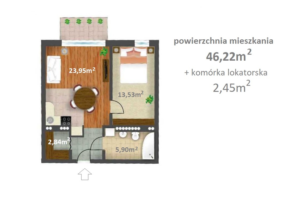 Komfortowe mieszkanie 2-pokojowe w Kołobrzegu (12)