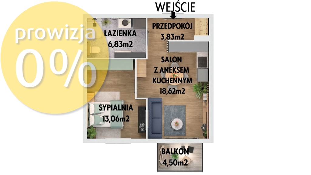 >>Wolne<< 2 pokoje >>st.dewelop.<< Smart City_M13 (1)