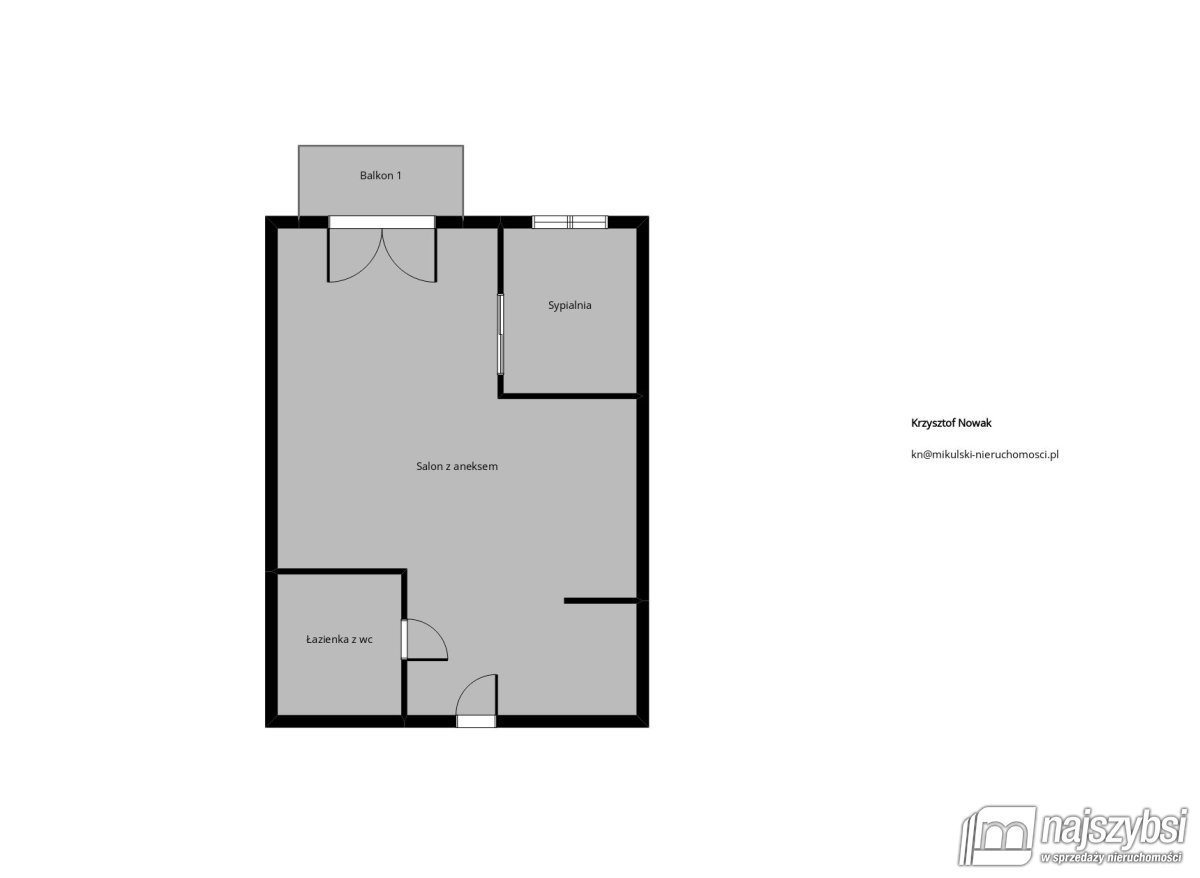 Mieszkanie 2 pokojowe z miejscem parkingowym (7)