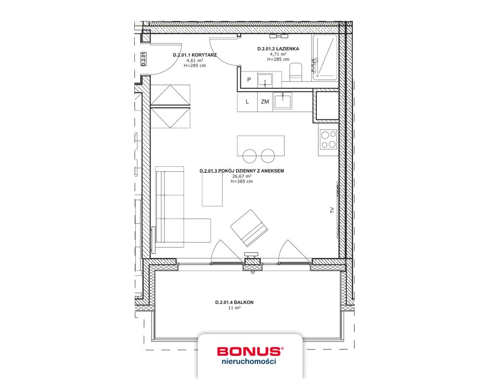 Kawalerka przy Bulwarach Szczecińskich (2)