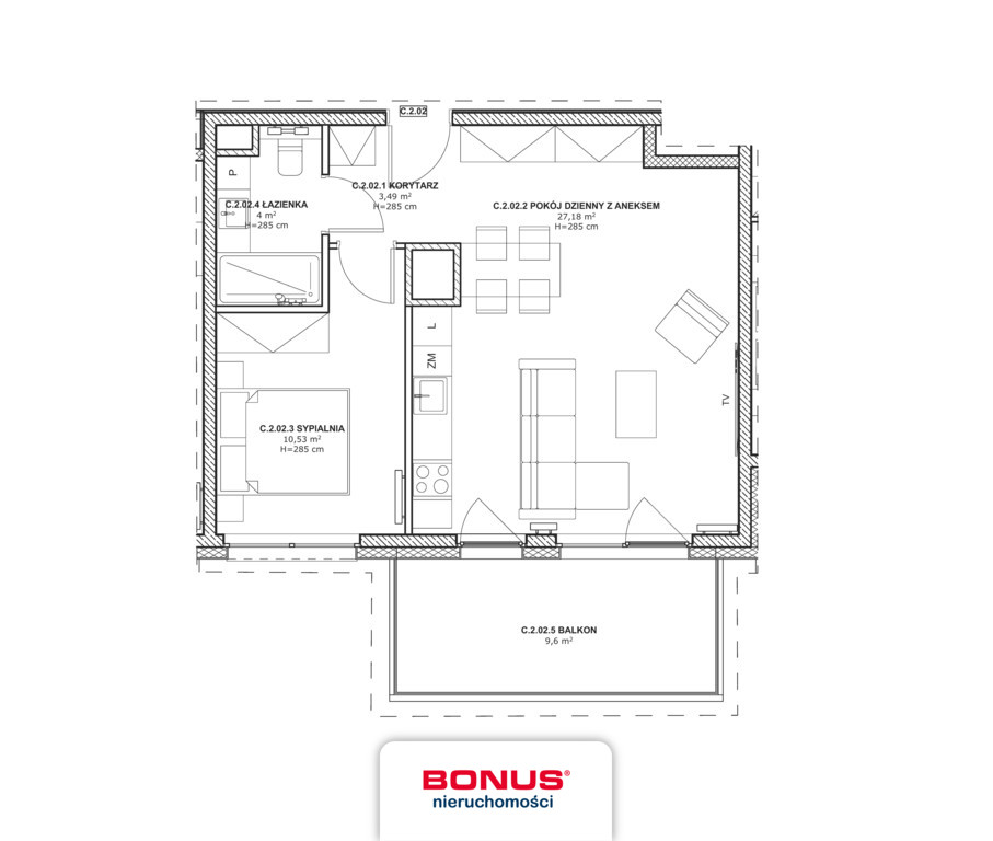 Mieszkanie, 2 pok., 45 m2, Szczecin Centrum (3)