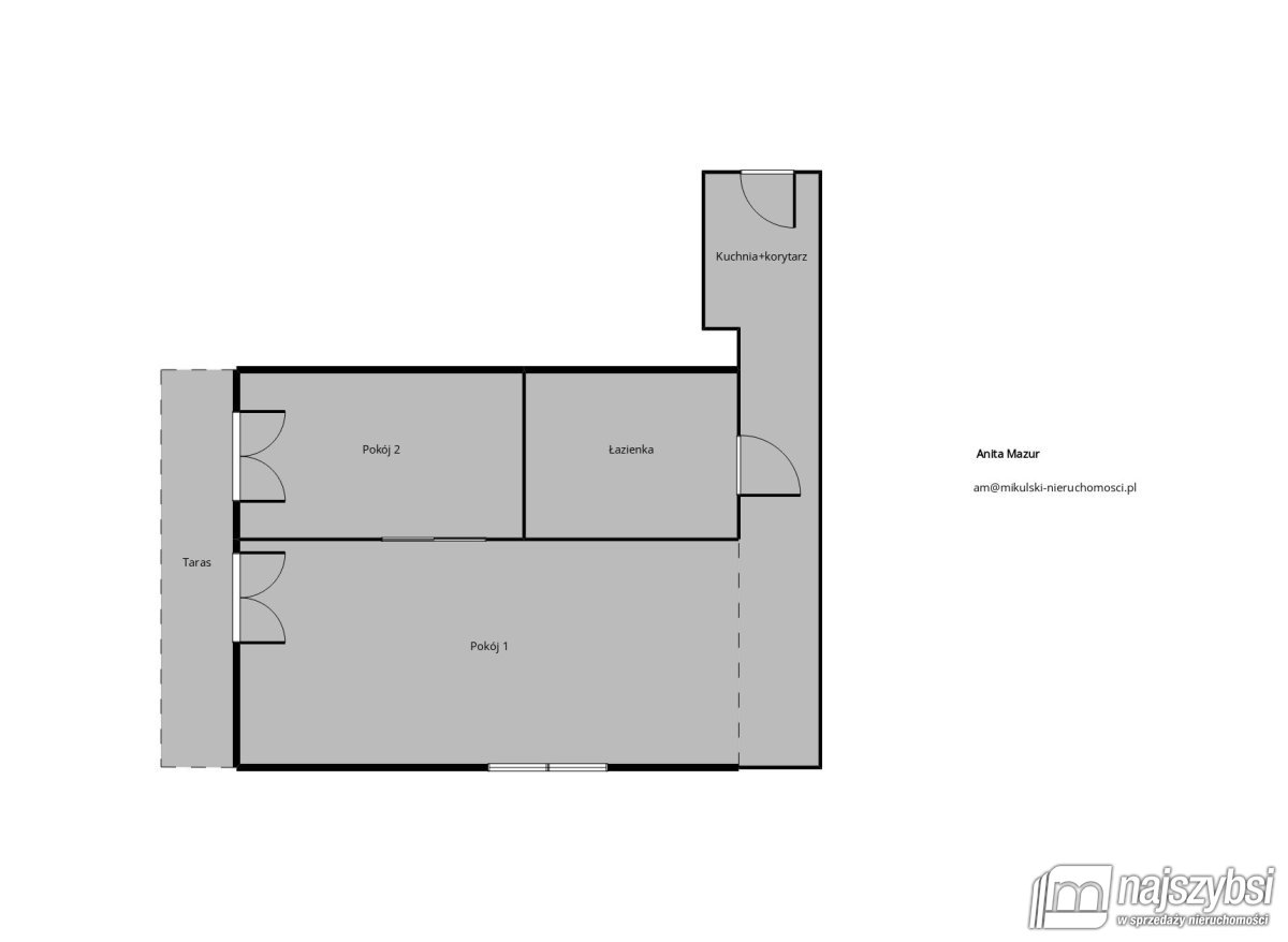 KOSZALIN - 2-POKOJOWE MIESZKANIE Z TARASEM 8,5M ! (12)