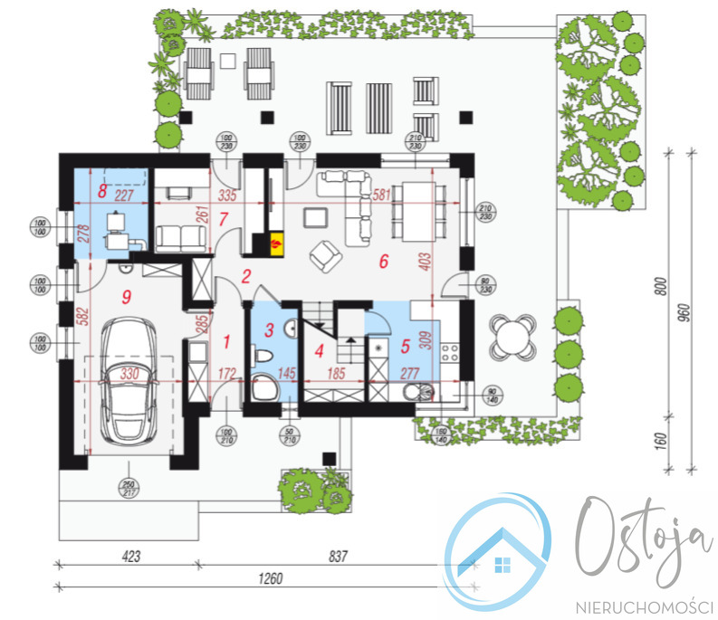 Dom wolnostojący I Działka 1000 m2 I Krzekowo (16)