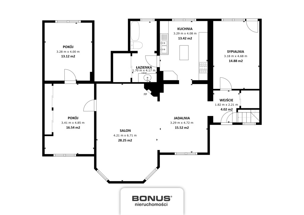 Atrakcyjne piętro domu z ogrodem i dwoma garażami. (3)